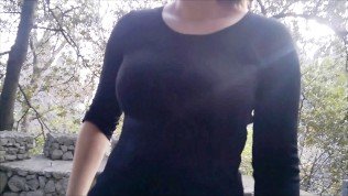 sexe en public lors de la promenade du chien